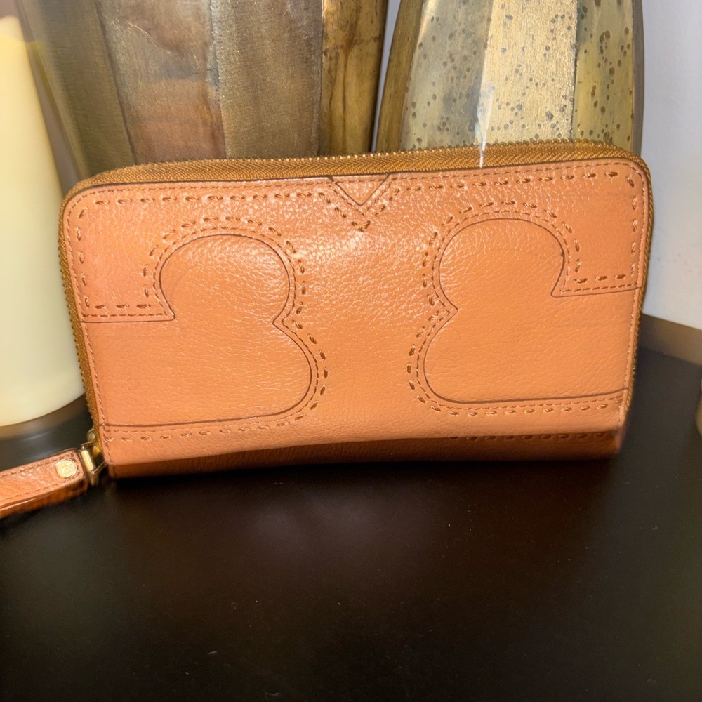 Tory Burch Tan Leather Wallet